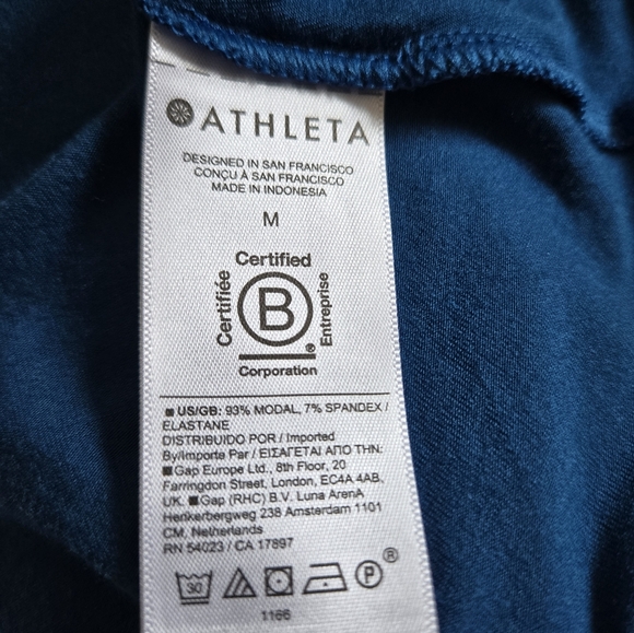 Athleta Santorini Stretch Thera Flare Dress in Teal Blue Women's Size M - Picture 7 of 7